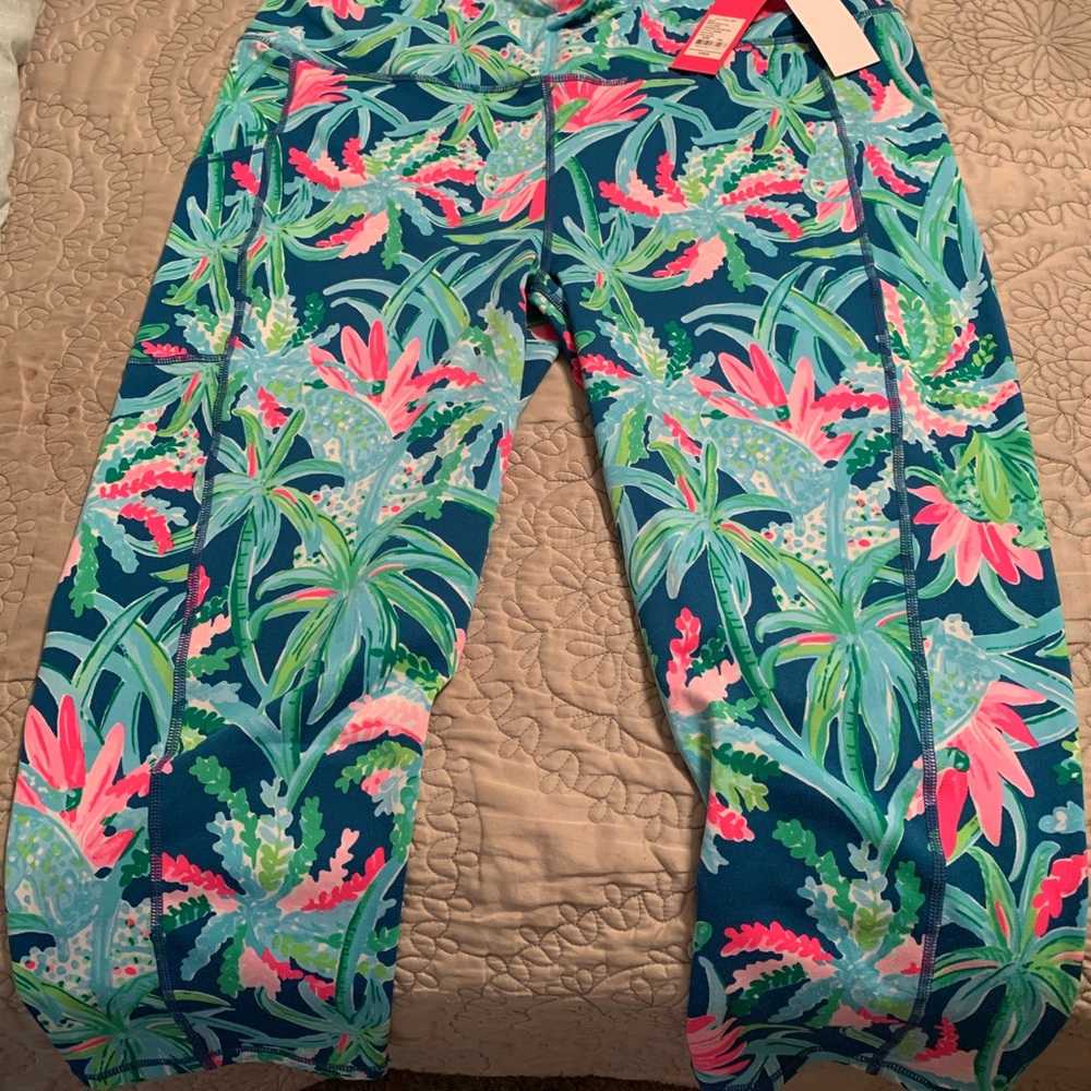 Lilly Pulitzer weekender high rise crop.